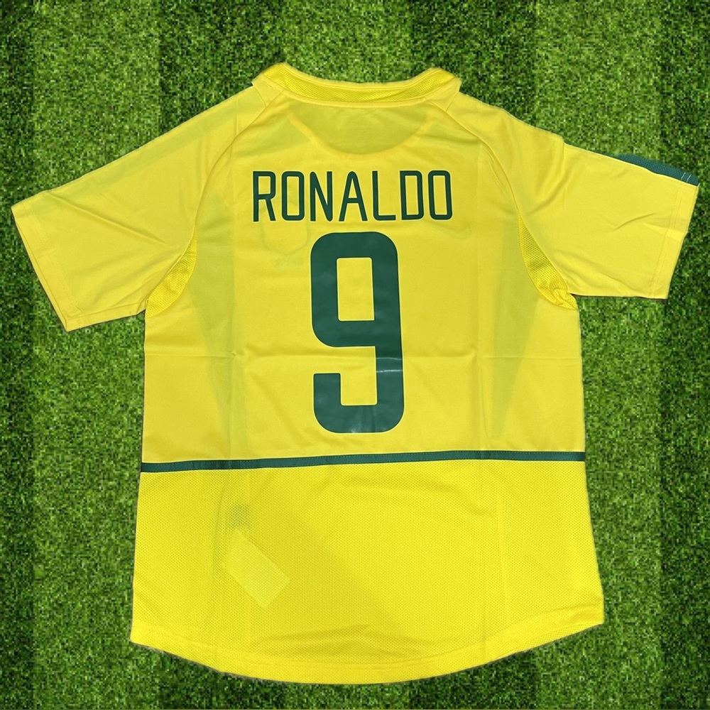 Ronaldo Brazil 2002 Retro Soccer Jersey